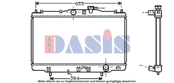 AKS DASIS radiatorius, variklio aušinimas 101270N